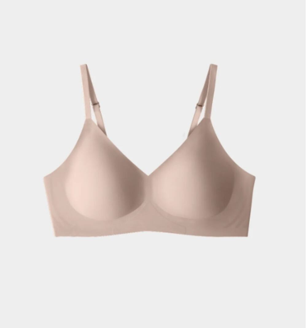 EBY Wireless Relief Bra, Nude, Size Large - Comfort, Soft, Seamless